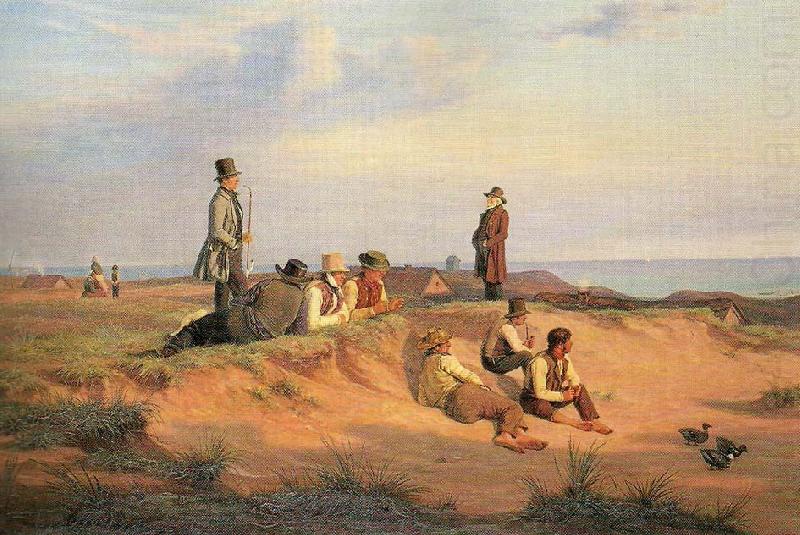 maend af skagen en sommeraften i godt vejr, Michael Ancher